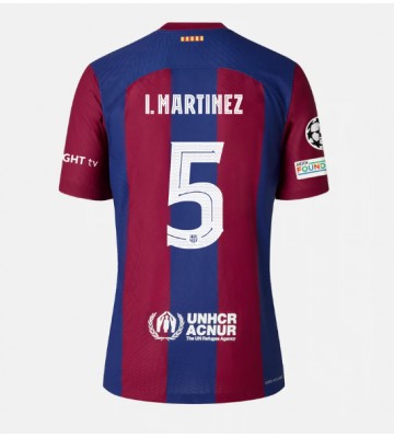 Barcelona Inigo Martinez #5 Koszulka Podstawowych 2023-24 Krótki Rękaw